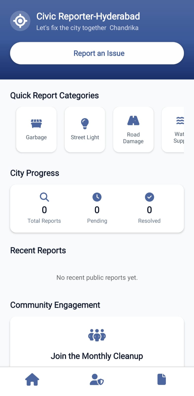 Civic Reporter Screenshot 1